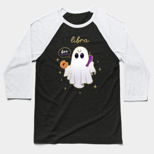 Libra Boo donut Ghost Baseball T-Shirt